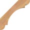 Ekena Millwork 3 1/2"W x 16"D x 16"H Olympic Smooth Knee Brace, Western Red Cedar BRC04X16X16OLY00SWR - alternate 3
